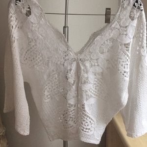 Miguelina lace top